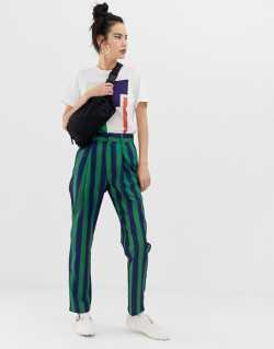 8 Daisy Street | Daisy Street peg trousers in stripe