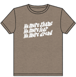 AJJ's Digital Merch Table — No More Shame T Shirt