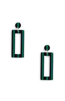 Primark - Green Resin Drop Earrings