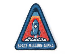 Space Mission Iron On Patch Embroidered Patch Woven by WashiGang