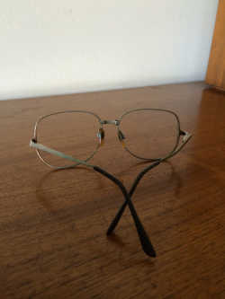 Vintage Antique Eyeglass Frames Large Silver by VintageFunland
