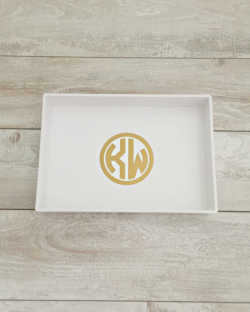 Monogrammed Jewelry Tray