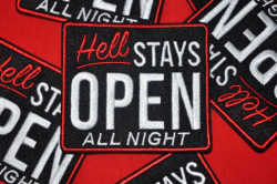 Hell Stays Open All Night Patch by GoonGurlsDontCry on Etsy