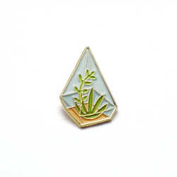 Terrarium Enamel Pin by luckyhorsepress on Etsy