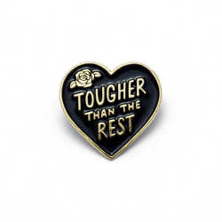 Tough Heart Enamel Pin by luckyhorsepress on Etsy