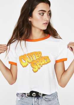 Outer Space Graphic Crop Tee | Dolls Kill