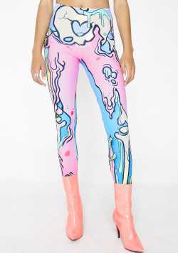 Badinka Kawaii Pop Art Leggings | Dolls Kill