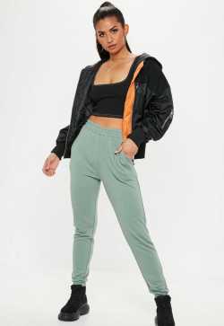 8 Mint Green Basic Joggers | Missguided