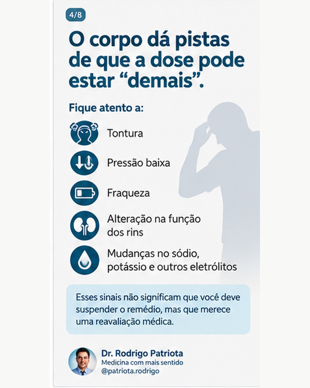 Se o inchaço melhorou, preciso continuar tomando diurético para sempre? — imagem 4 de 8