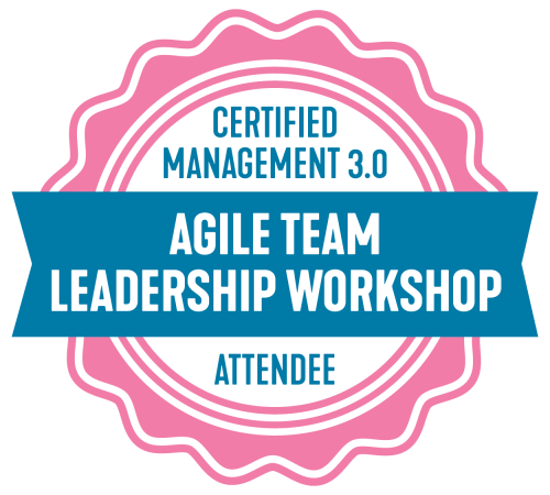 Certificate of Attendance Agile Team Leadership Workshop