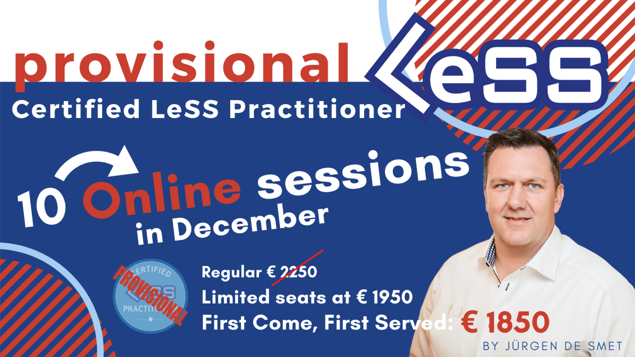 Provisional Certified Large-Scale Scrum (LeSS) Practitioner - Online
