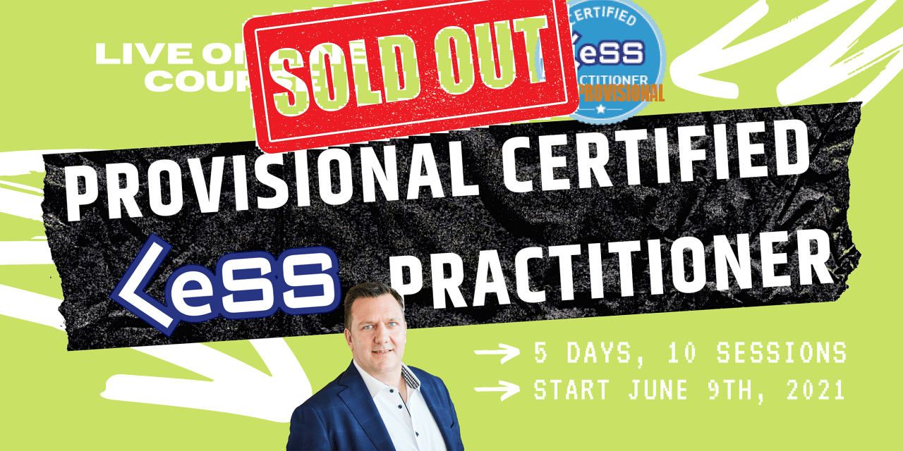 Provisional Certified Large-Scale Scrum (LeSS) Practitioner - Online