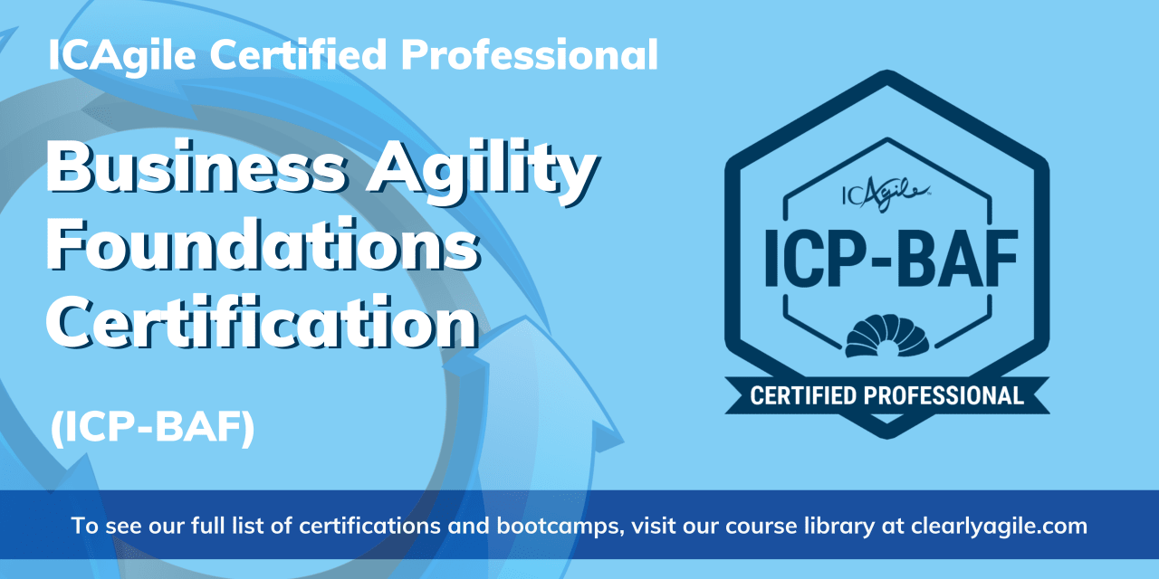 Business Agility Foundations (ICP-BAF)