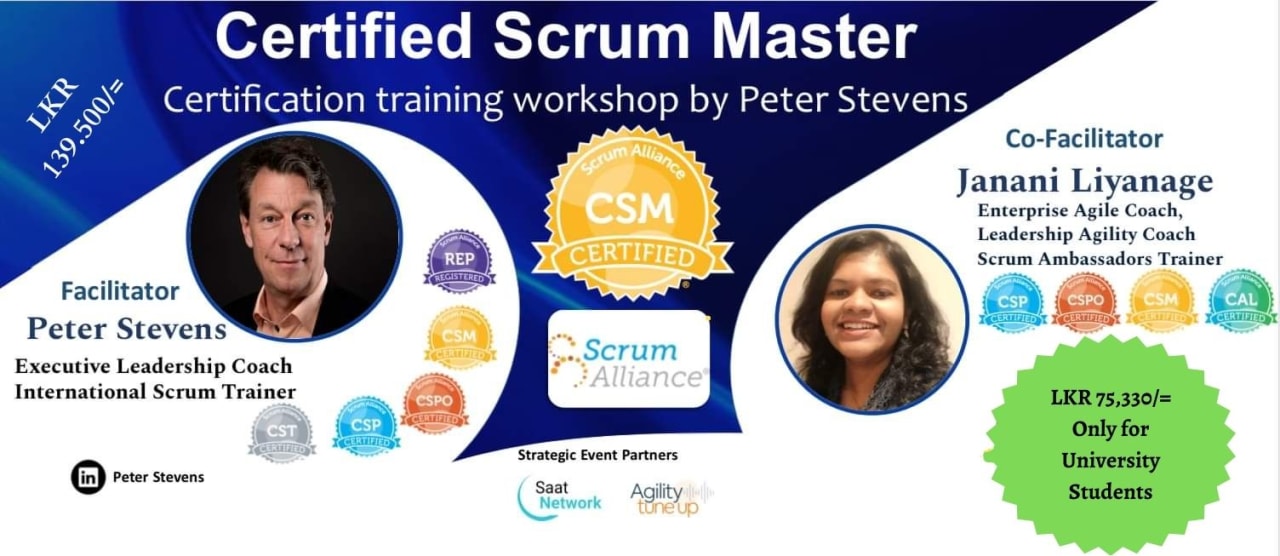 Certified Scrum Master October 2024. 9 Oct 2024, 08:30 — 10 Oct 2024 ...