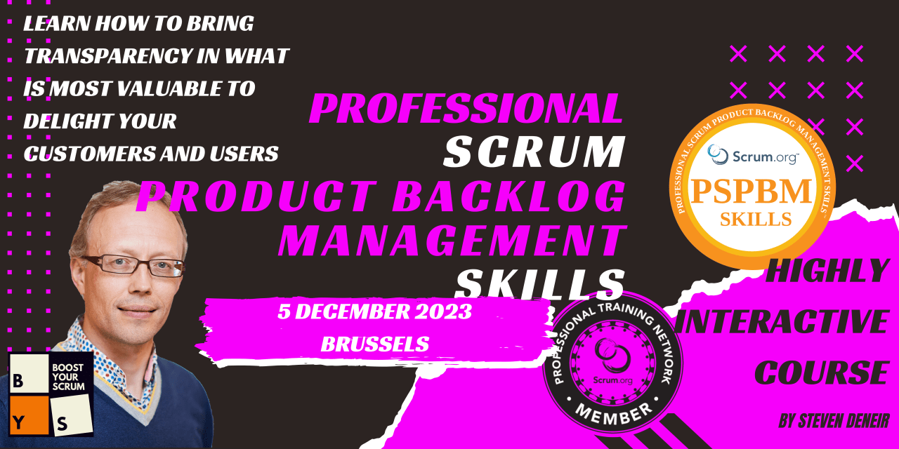 Professional Scrum Product Backlog Management Skills™