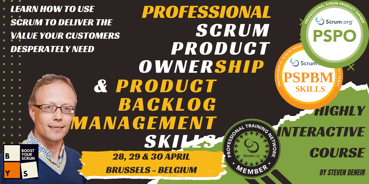 Professional Scrum Product OwnerSHIP with Product Backlog Management Skills