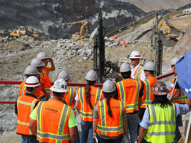 Contractors at a site visit
