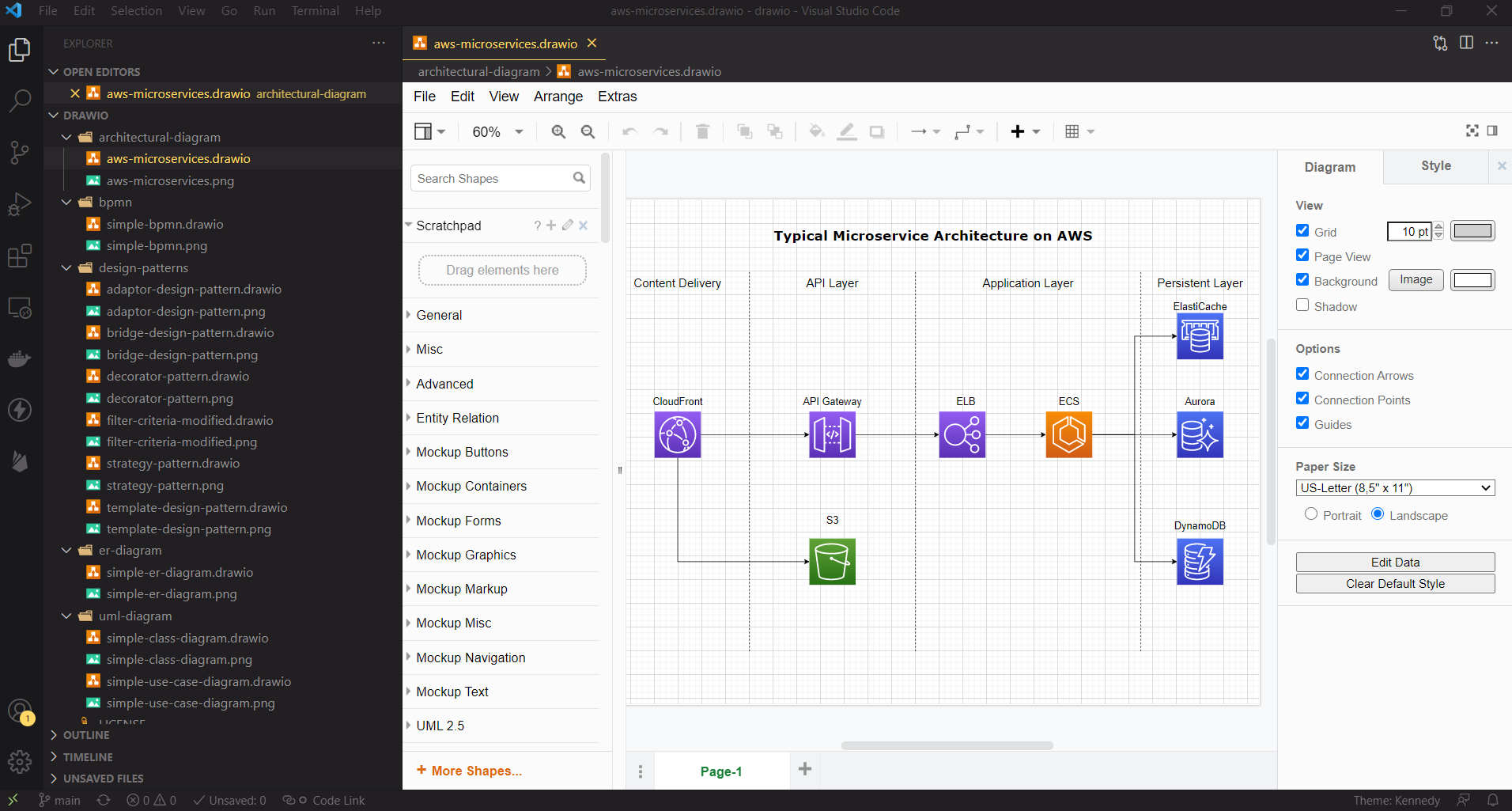 draw.io in VS Code