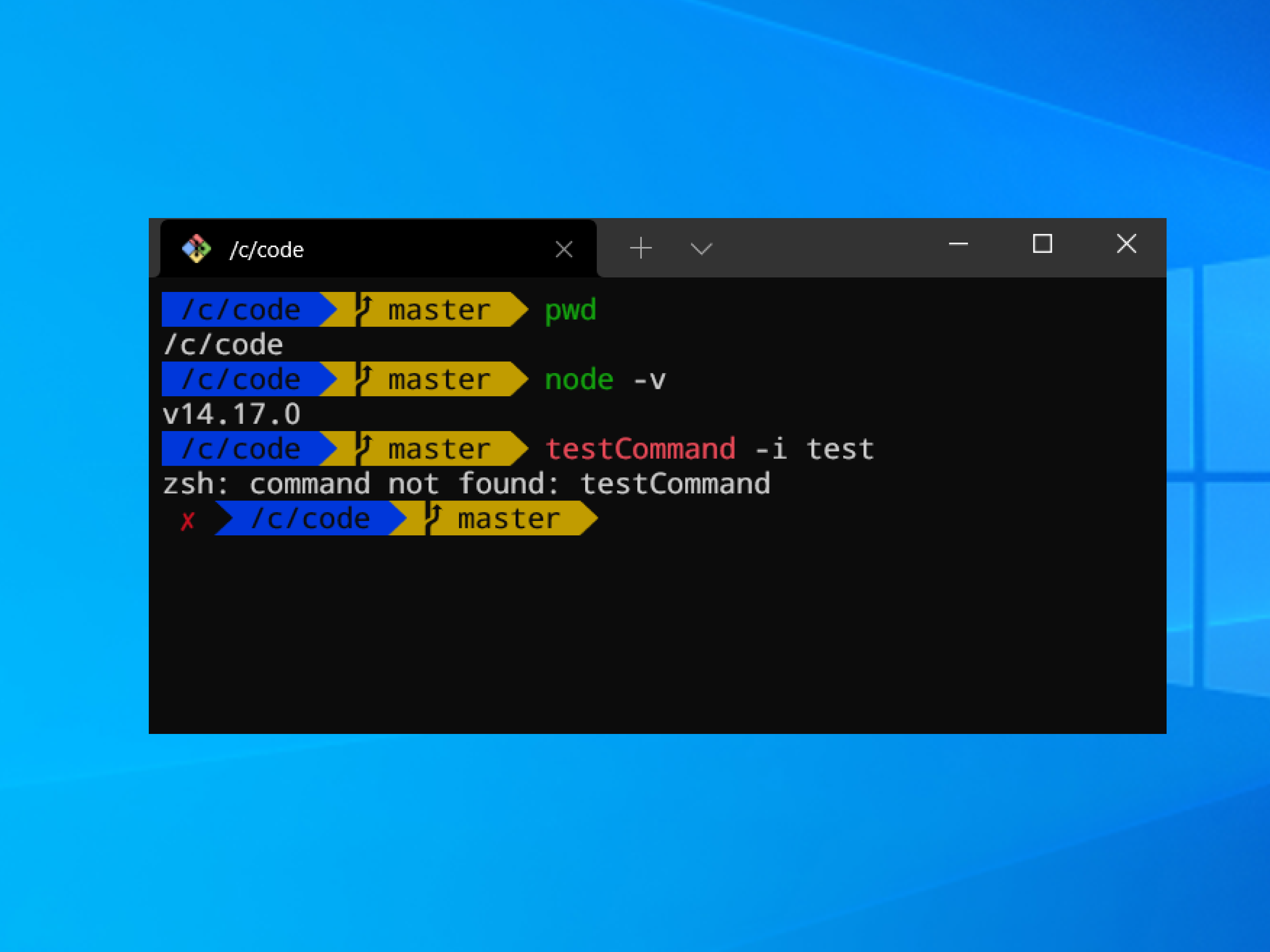 Using zsh on Windows