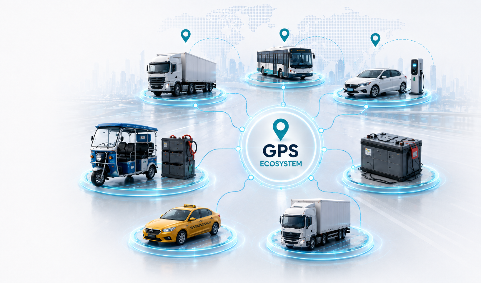BALIN GPS ecosystem for vehicles, fleets, EVs and batteries