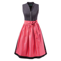 Country Line Dirndl midi mit hochgeschlossener Kragenform