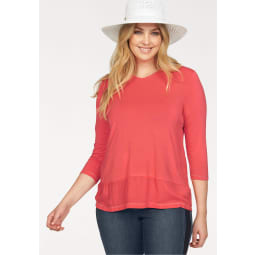 FRAPP 3/4-Arm-Shirt, im Materialmix