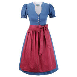 Turi Landhaus Dirndl midi im traditionellen Mustermix