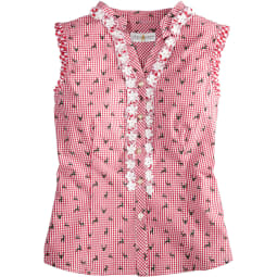 Almsach Trachtenbluse Damen mit Hirschdruck