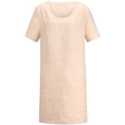 Kleid 1/2-Arm in reinem Leinen Anna Aura beige