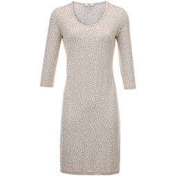 Druck-Kleid Peter Hahn beige