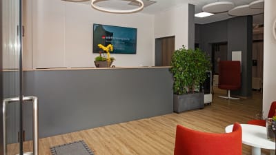 Empfang Blick ins Büro