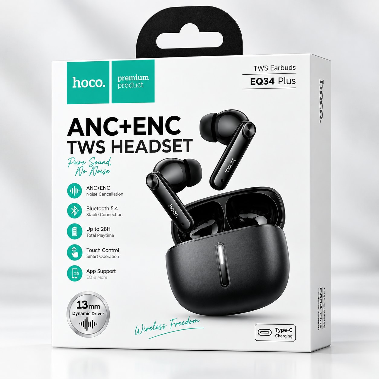 Hoco EQ34 Plus ANC + ENC TWS Earbuds Price in Bangladesh - 2