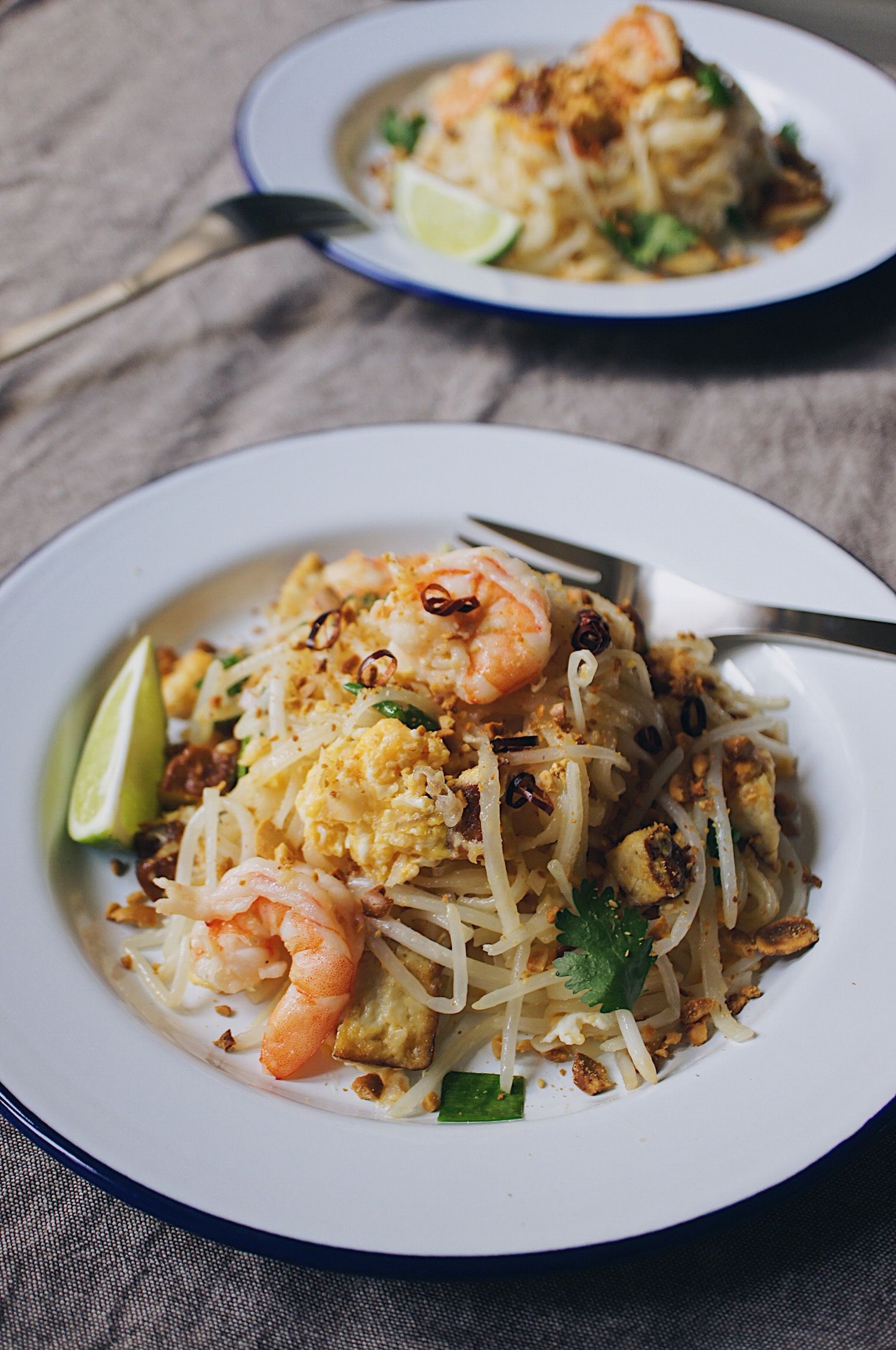 泰式鮮蝦炒河粉