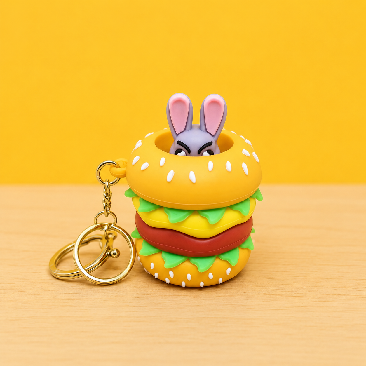 Burger Keychain