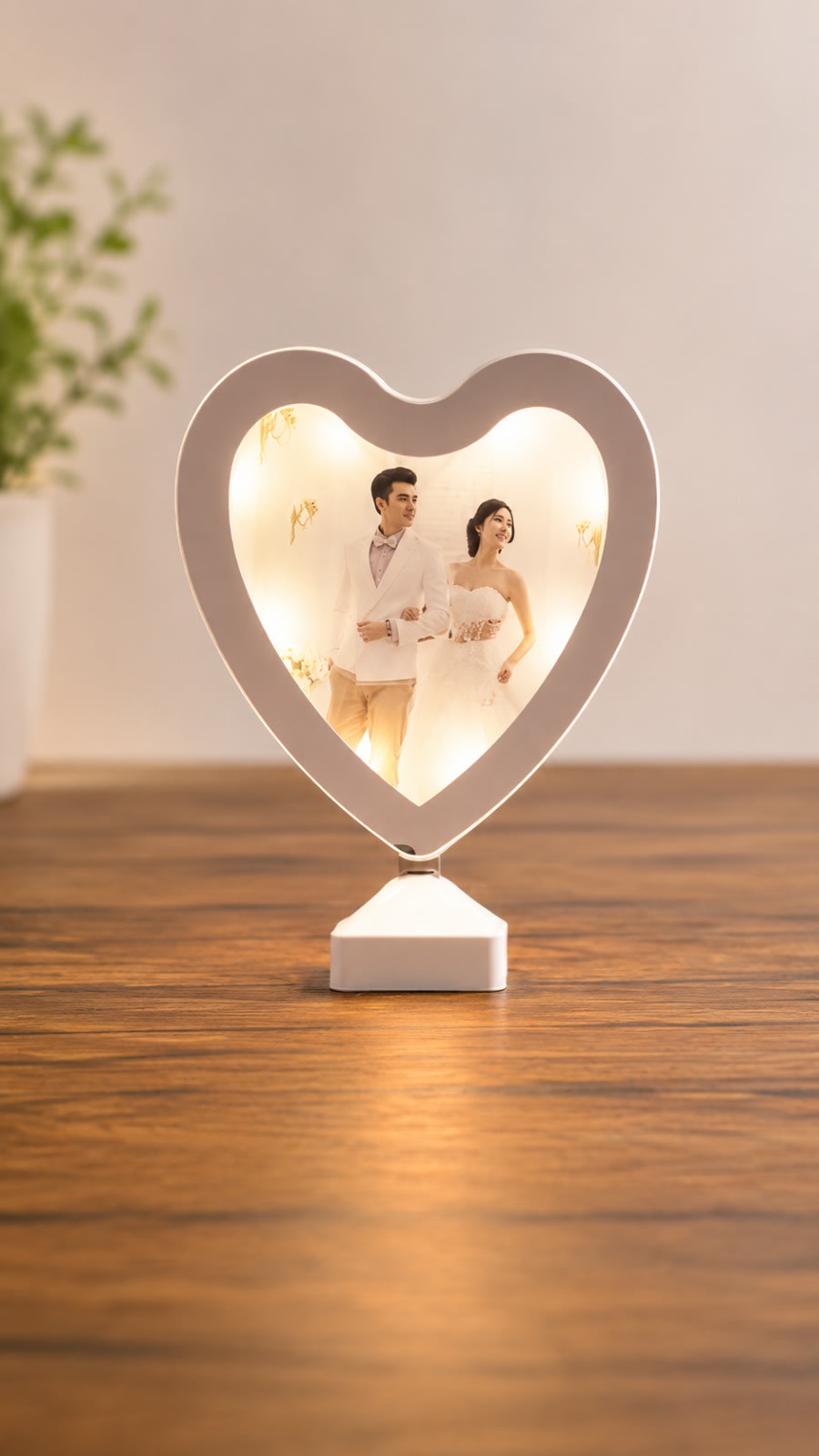 Heart Shape Magic Mirror Frame