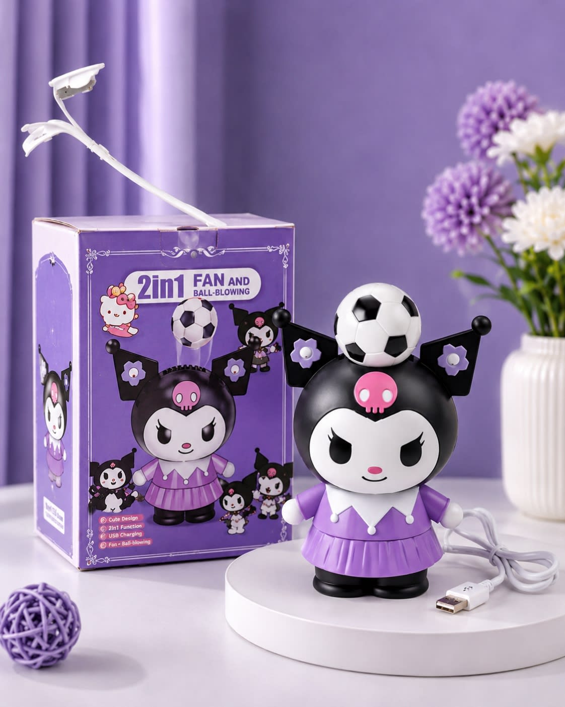Kuromi With Ball Blowing