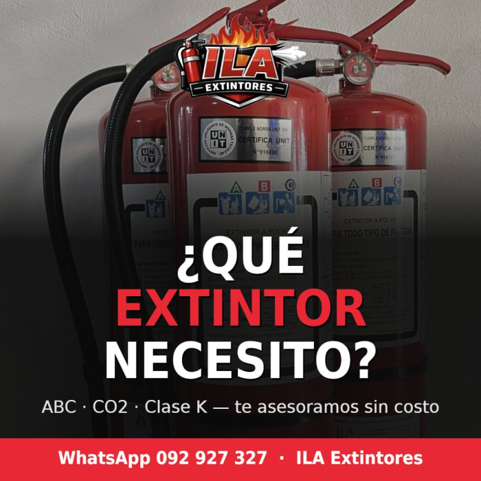 ¿Qué extintor necesito? ABC, CO2 y Clase K
