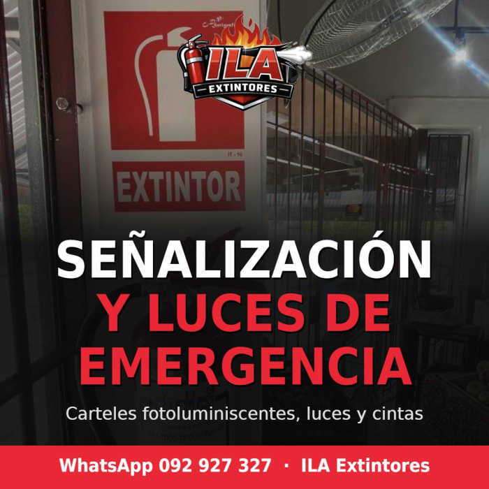 Señalización y luces de emergencia