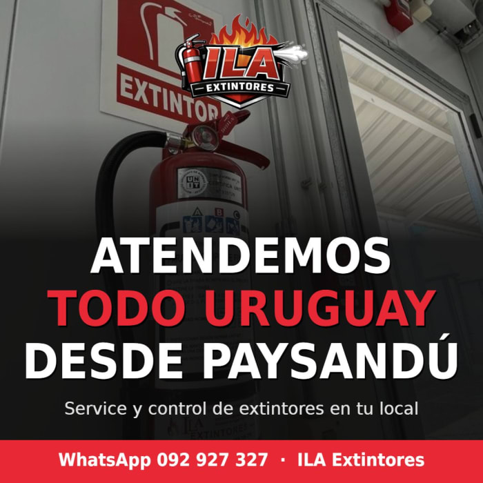 Atendemos todo Uruguay desde Paysandú