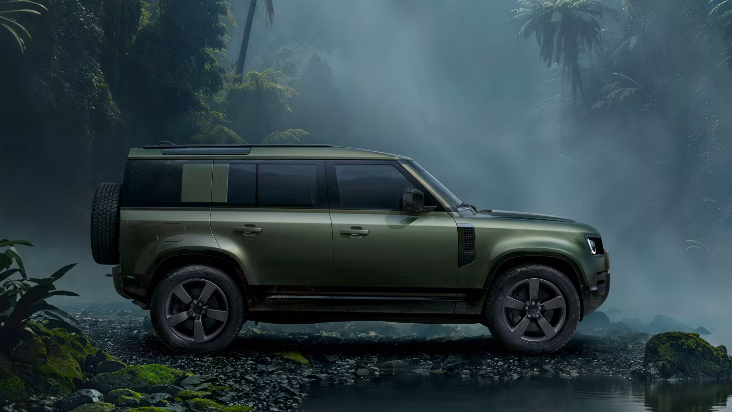 Luxury SUVs ready for off-road driving