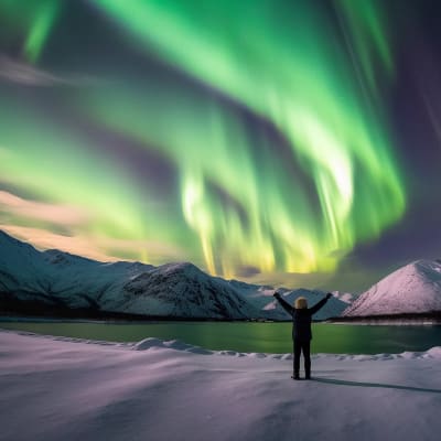 Knitting under the Northern Lights