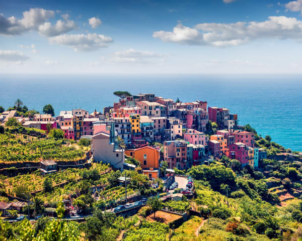 Togtur og vandring Vernazza - Corniglia, ca 4,5 km (F)