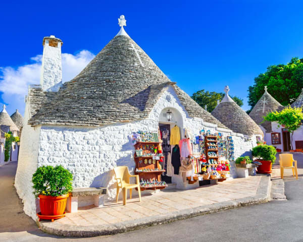 Vingårdsbesøk og Alberobello (F)