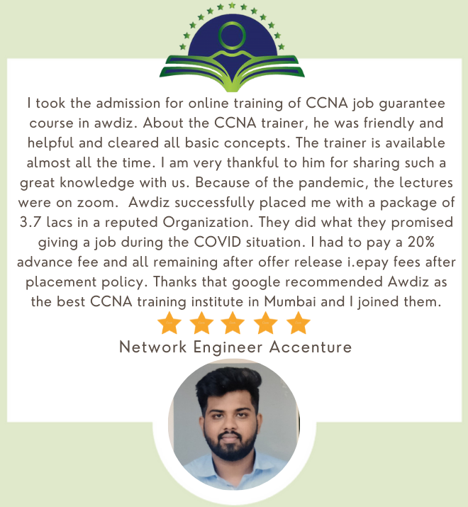 awdiz ccna course candidate review accenture
