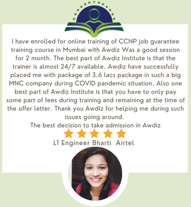 awdiz ccnp course candidate review wipro