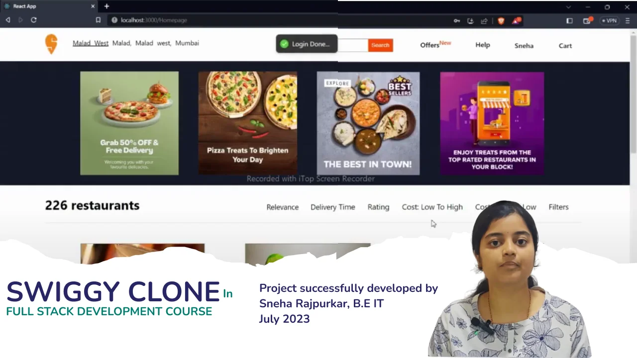 Full Stack Swiggy Project Awdiz