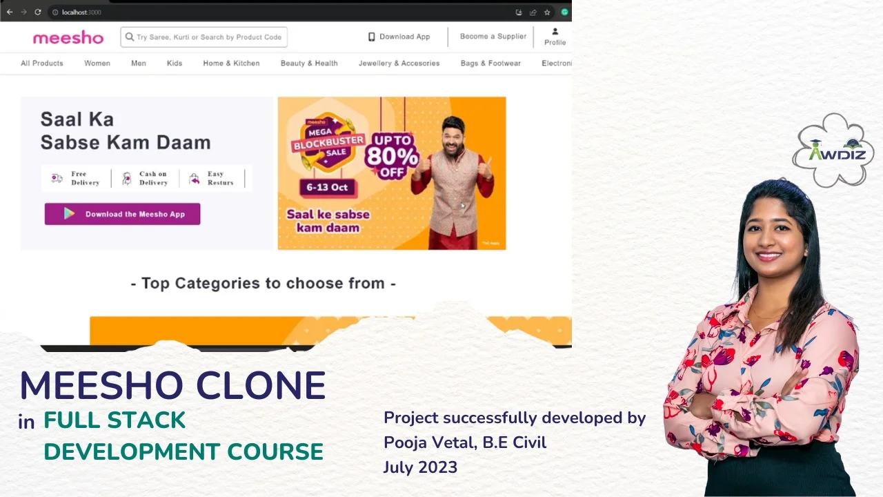 E-commerce Store like Amazon fullstack project