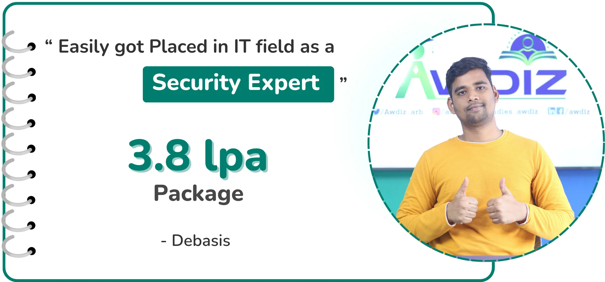 awdiz cyber security certification placements 3.8 lpa palghar