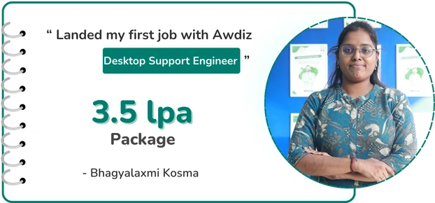 awdiz network administrator classes placements 3.50 lpa mahim