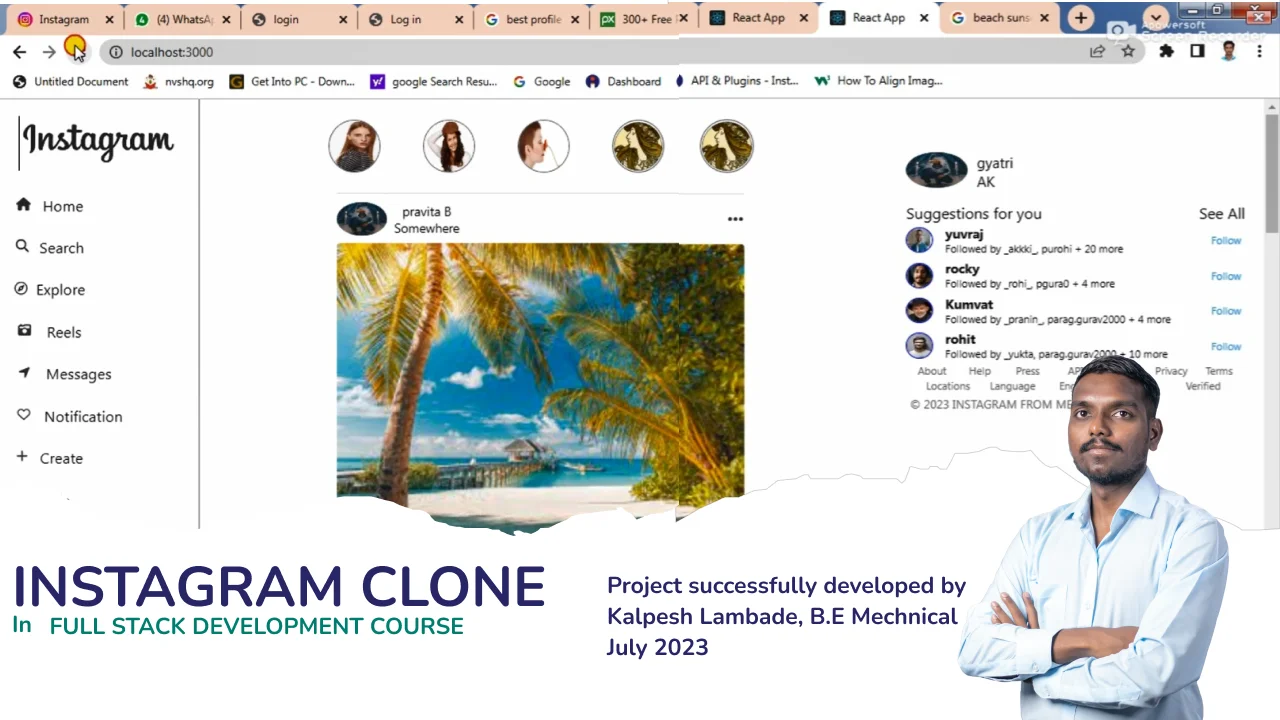Photo Sharing Project like Instagram fullstack project